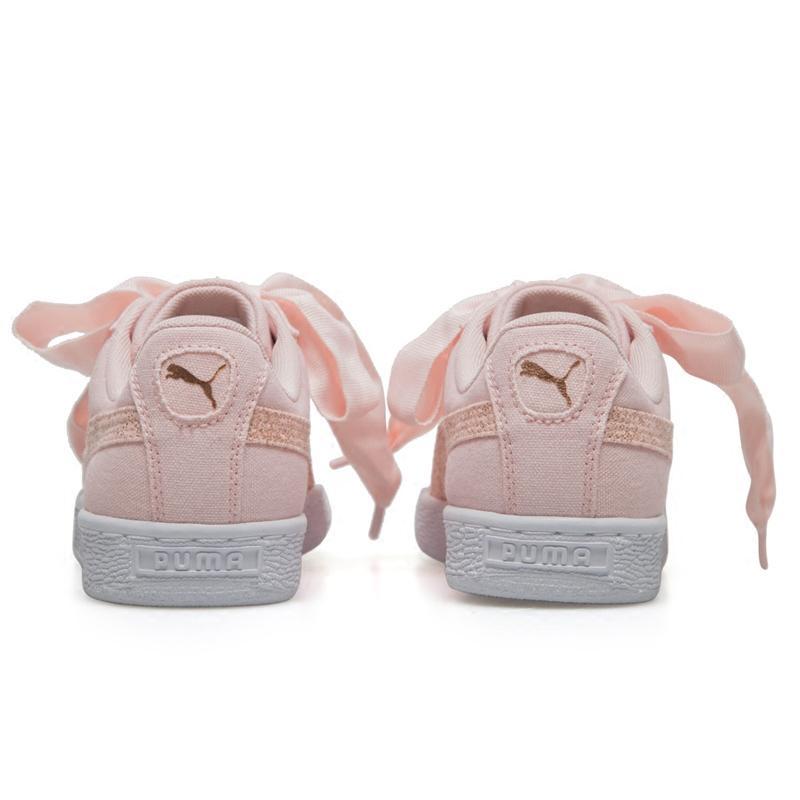 puma彪马女鞋 basket heart canvas 运动休闲鞋蝴蝶结板鞋 366495