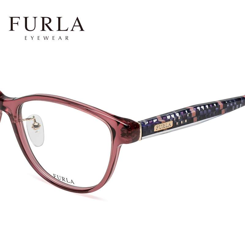FURLA芙拉2018新款小框眼镜架小脸全框时尚眼镜框女潮个性