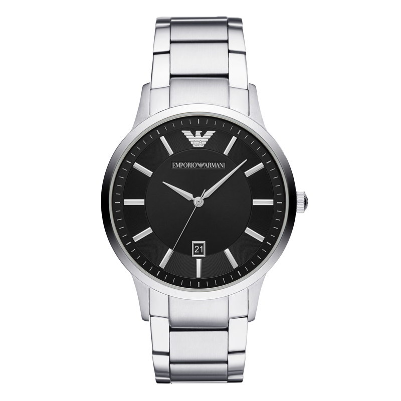 阿玛尼emporioarmani手表男欧美商务休闲钢带石英男士腕表