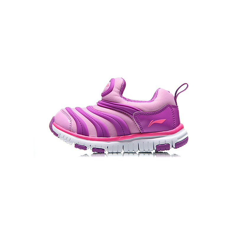 LI-NING KIDS男童女童3-6岁毛毛虫鞋一脚蹬跑步鞋