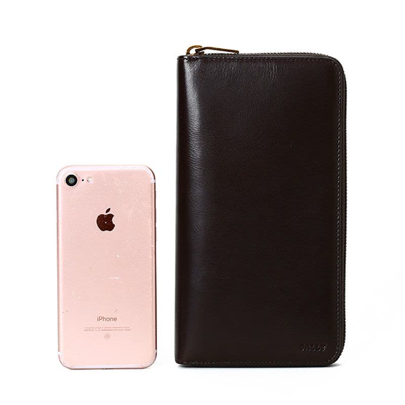 巴利 BALLY 手拿包 压纹字母标光面皮6208234 男士手拿包图片