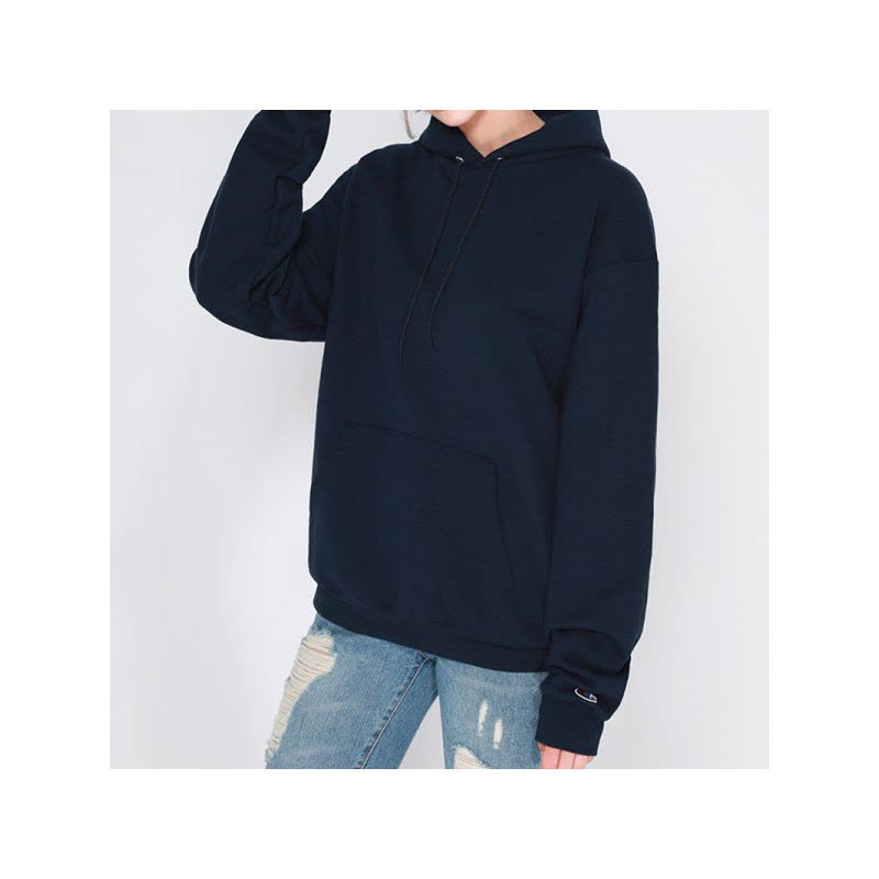 champion 经典美版秋装卫衣 S700袖标刺绣连帽男女秋冬穿搭情侣帽衫 加绒 S700NY图片