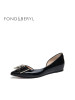 Fondberyl/菲伯丽尔方扣漆面牛皮女单鞋FB71114002