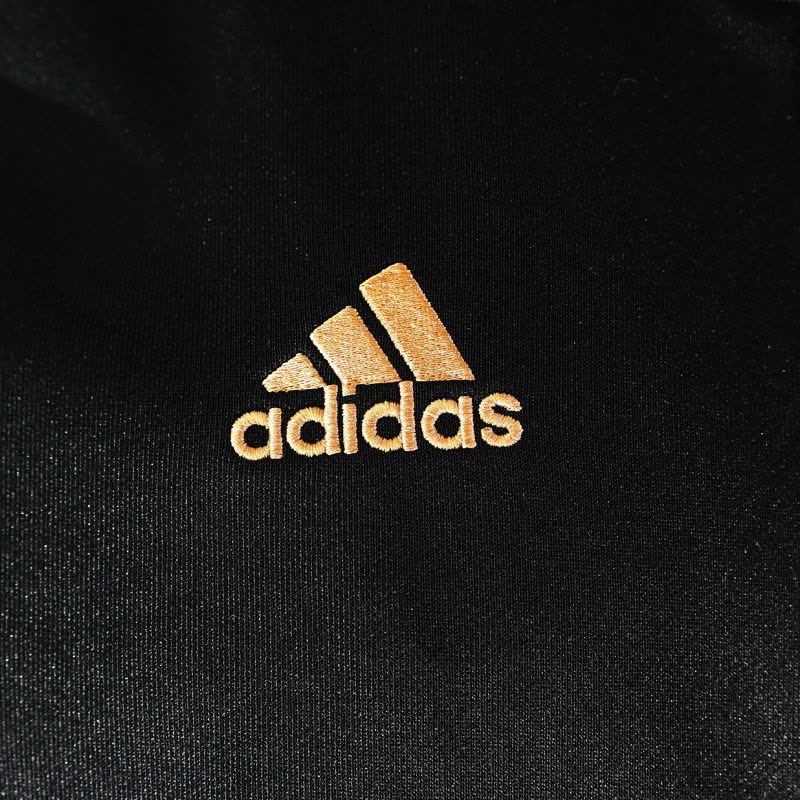 adidas/阿迪达斯经典金色三条纹针织外套黑色潮流百搭 TR30JR-BG图片