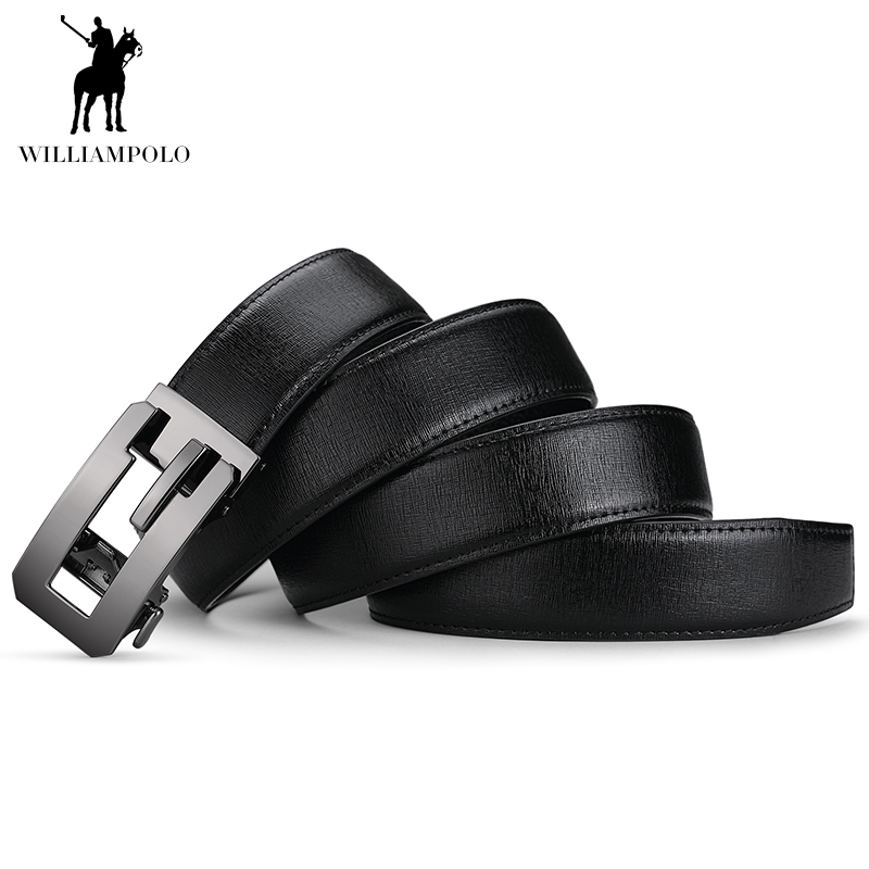 WILLIAMPOLO英皇保罗皮带男士真皮自动扣腰带韩版潮休闲中年青年商务牛皮裤带
