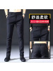 新款秋冬长裤男士休闲裤磨毛修身直筒韩版商务时尚潮西裤