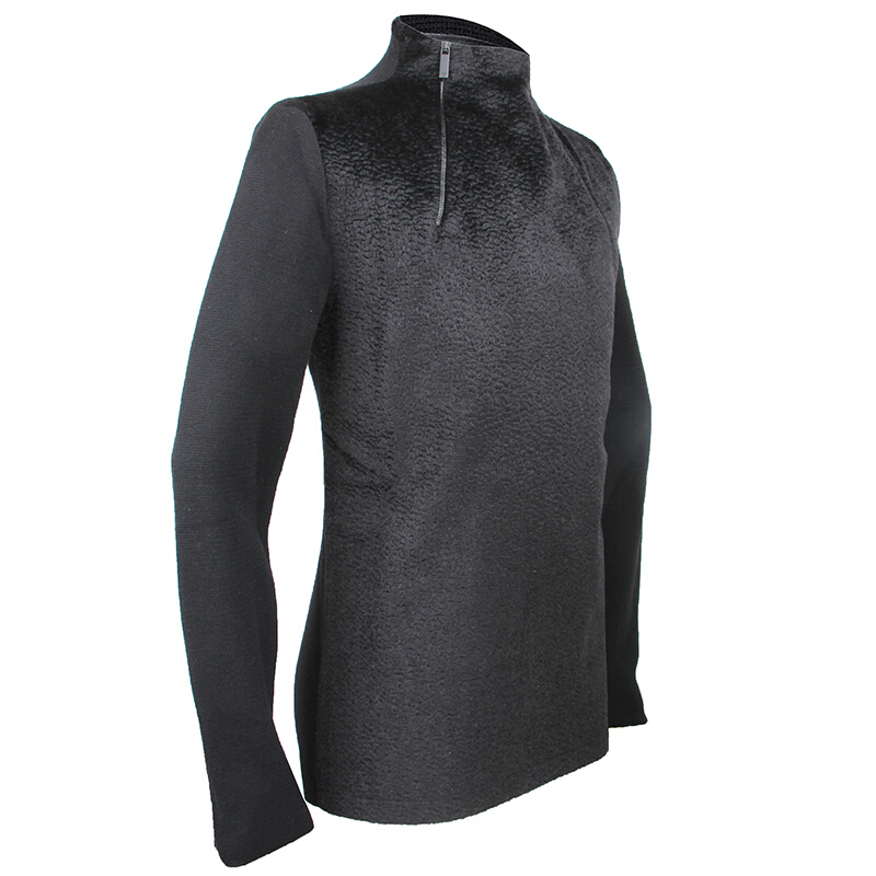 EMPORIO ARMANI 阿玛尼EA 男士保暖双拉链立领羊毛衫针织衫 P1M23M P132M 999
