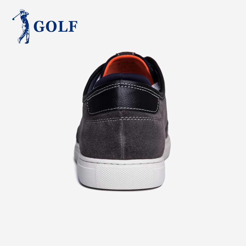 GOLF板鞋男2018春夏季新款韩版百搭男鞋春季潮鞋青春潮流磨砂真皮休闲鞋
