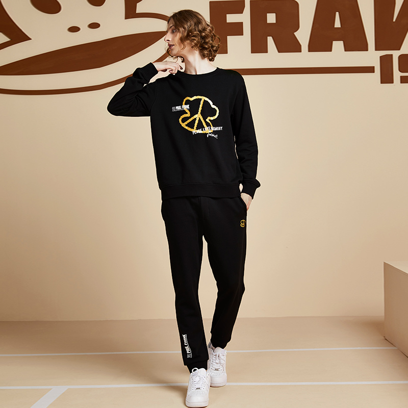 Paul Frank/大嘴猴套装女装秋装新款卫衣休闲运动套装宽松潮