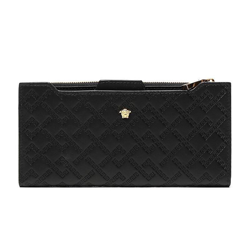 Versace 范思哲 男士皮革美杜莎头像徽标钱包钱夹 DPU6140 DVBRF