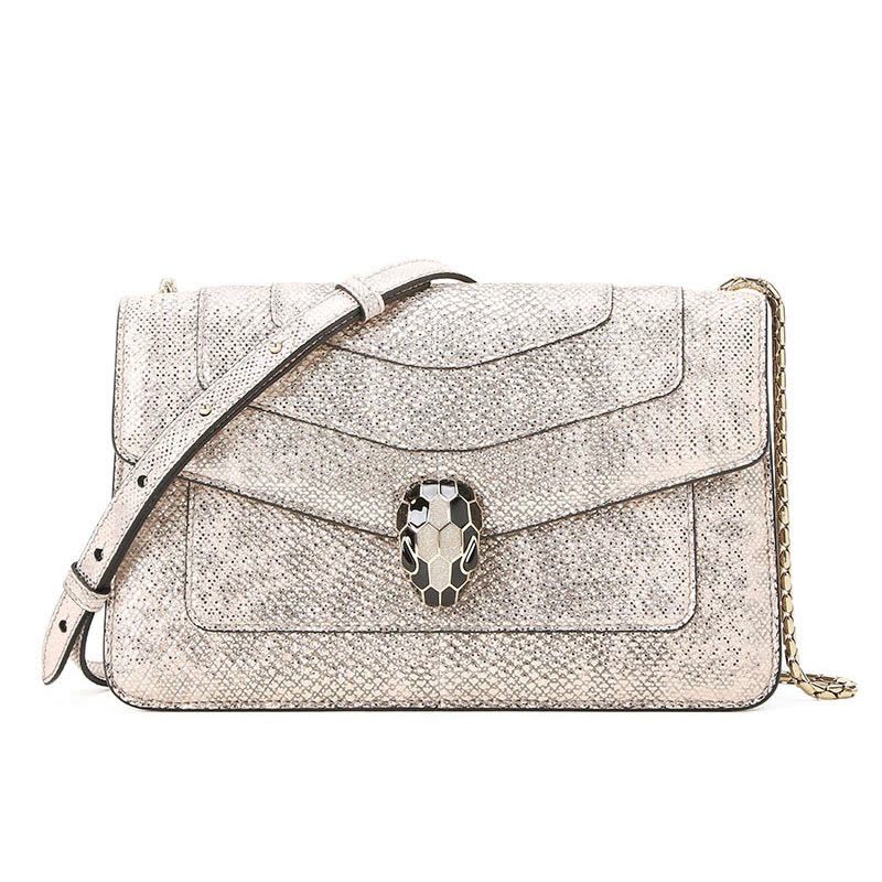 【预定】BVLGARI宝格丽 SERPENTI FOREVER 经典蛇头单肩包22*13*5CM图片