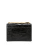 圣罗兰 YSL SUNSET 口盖包中号 字母LOGO鳄鱼纹442906金链 女士斜挎单肩包