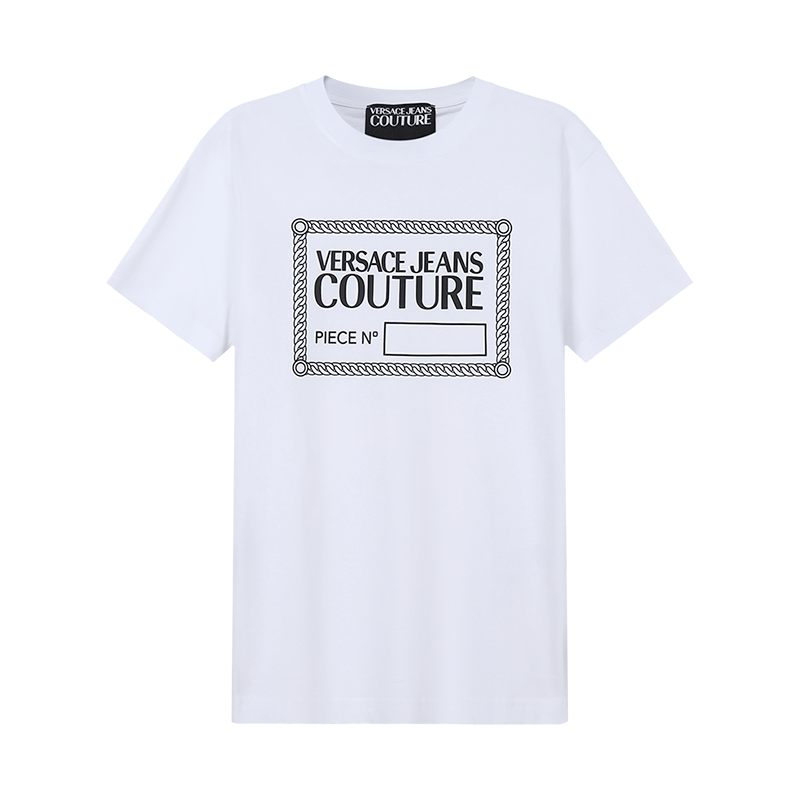 VERSACE JEANS COUTURE 范思哲 男士棉质圆领短袖T恤 72GAHT17 CJ00O