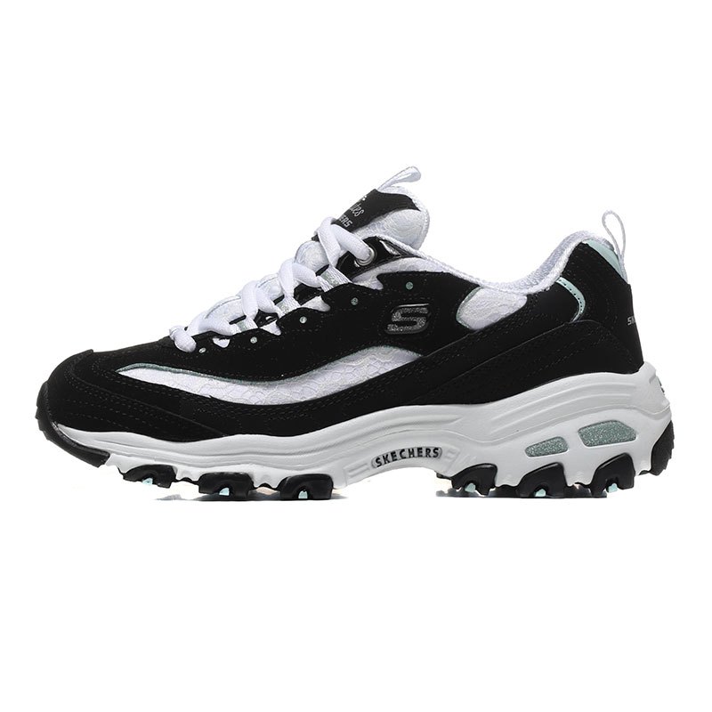 Skechers斯凯奇女鞋熊猫鞋D‘lites系列蕾丝休闲鞋11959
