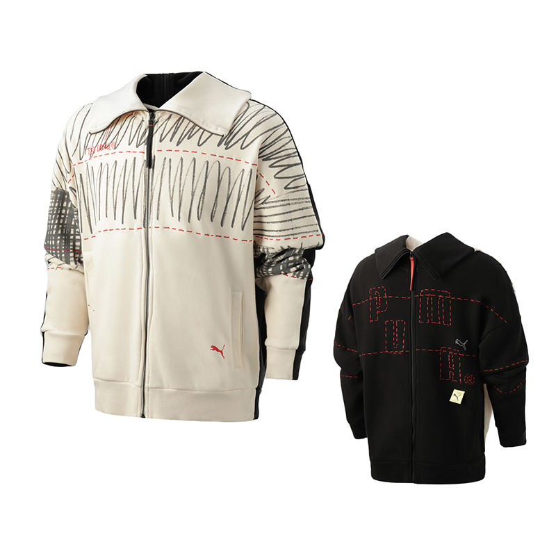 puma黑标男装李现同款michaellau运动服休闲针织外套530355