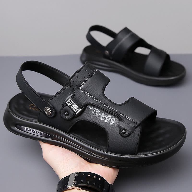 男士凉鞋男潮新款外穿耐磨沙滩鞋软底软面男式凉拖鞋图片