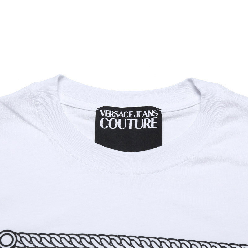VERSACE JEANS COUTURE 范思哲 男士棉质圆领短袖T恤 72GAHT17 CJ00O