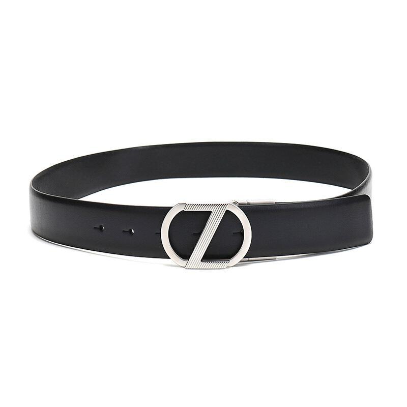 Z Zegna 杰尼亚 男士牛皮板扣式双面腰带 BRIA1A J1104C