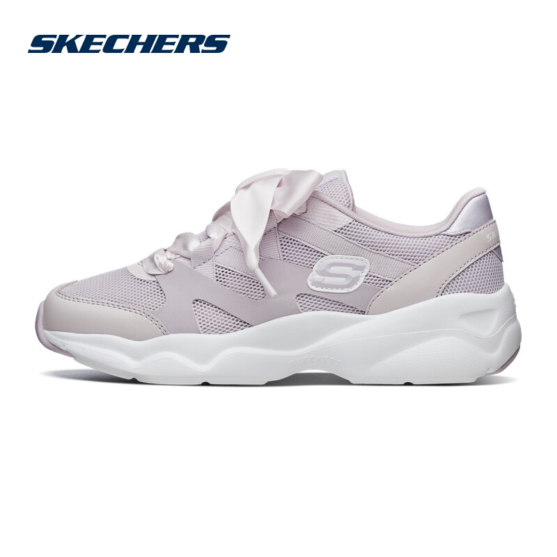 斯凯奇（SKECHERS）女鞋校园青少年鞋甜美丝带小白鞋熊猫鞋休闲鞋66666203