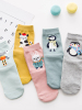 初愫10双装卡通动物图案潮款棉质中筒女袜