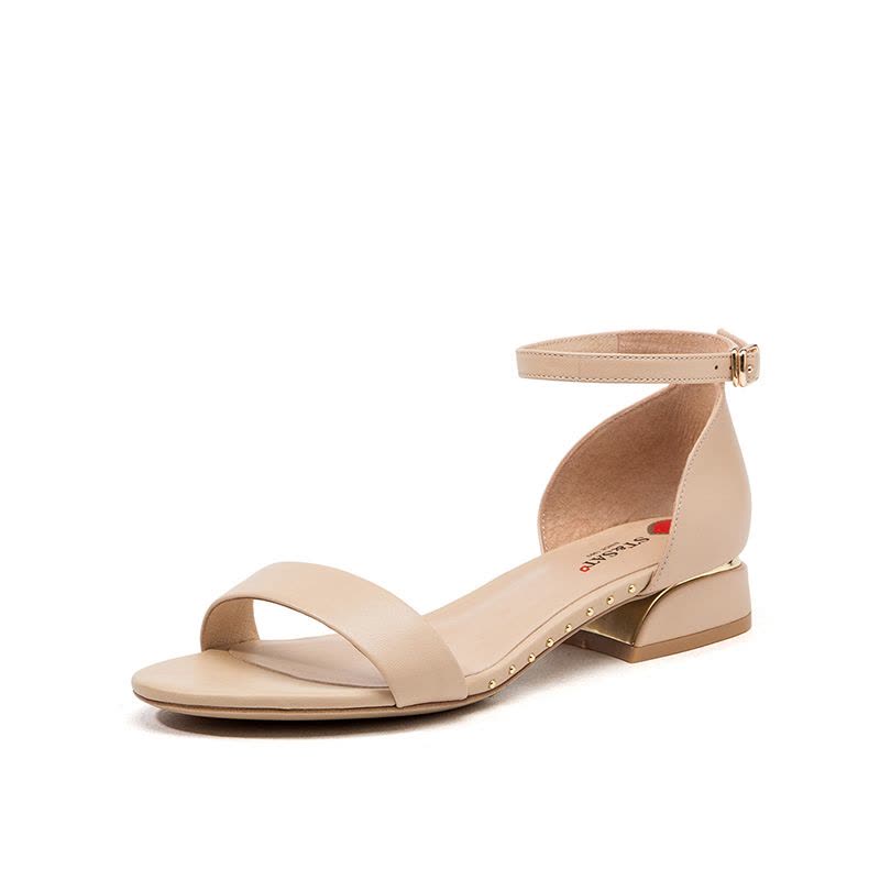 ST&SAT/星期六夏季新款凉鞋一字带包跟平底女鞋SS92115434图片