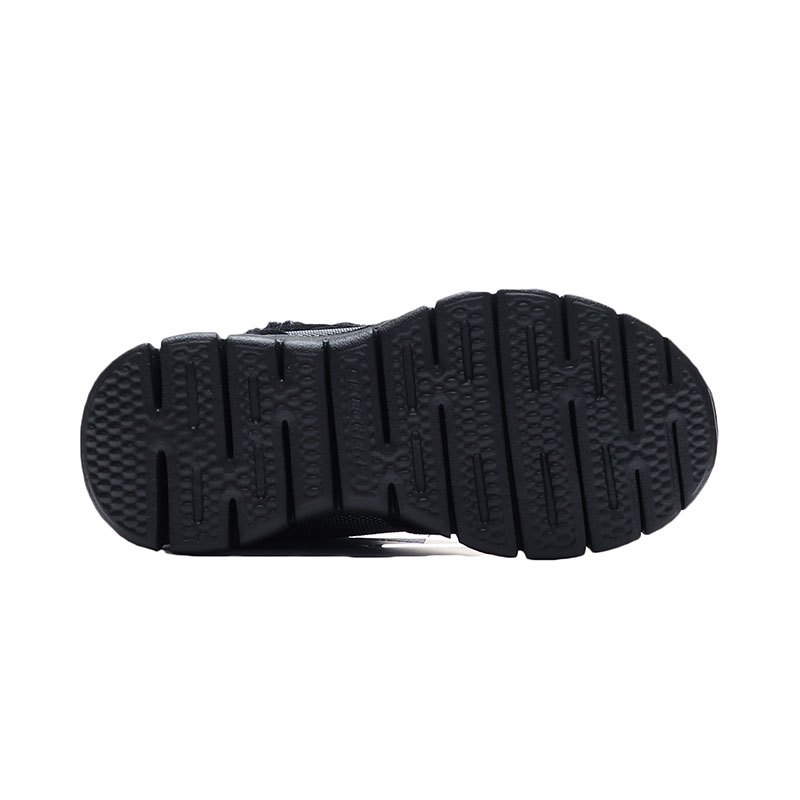【自营】Skechers斯凯奇男大童短靴时尚保暖休闲运动鞋660013L 660013L/BKGY黑色+灰色