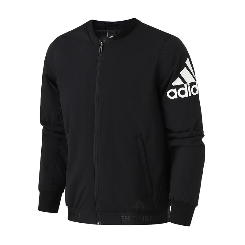 【自营】adidas男服外套夹克飞行领棒球服休闲运动服DW4588