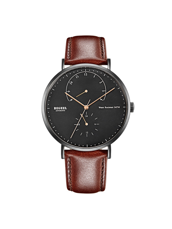 宾爵begeel手表简欧系列全自动上链机械机芯男士手表时尚简约防水时尚