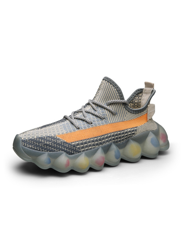 Ceba2022春季新款爆米花飞织椰子鞋潮男牛仔兰休闲运动鞋网面透气男鞋