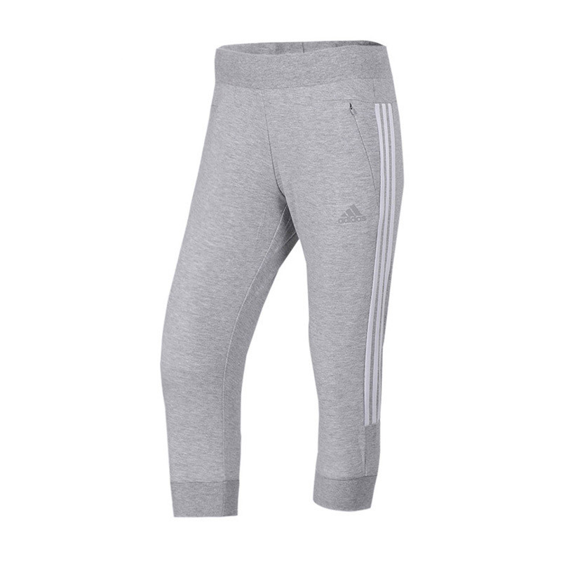 adidas阿迪达斯女子运动中裤七分裤休闲运动服DT2514.. L DT2514灰色