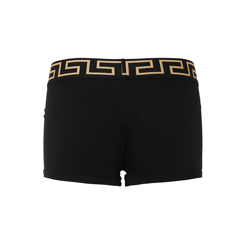 19ss新品 VERSACE 范思哲 男士内裤平角裤 黑色两条装 不退不换