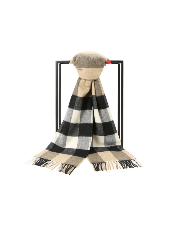 博柏利 BURBERRY 围巾 经典格纹毛质织物 男女同款围巾丝巾披肩 8018175