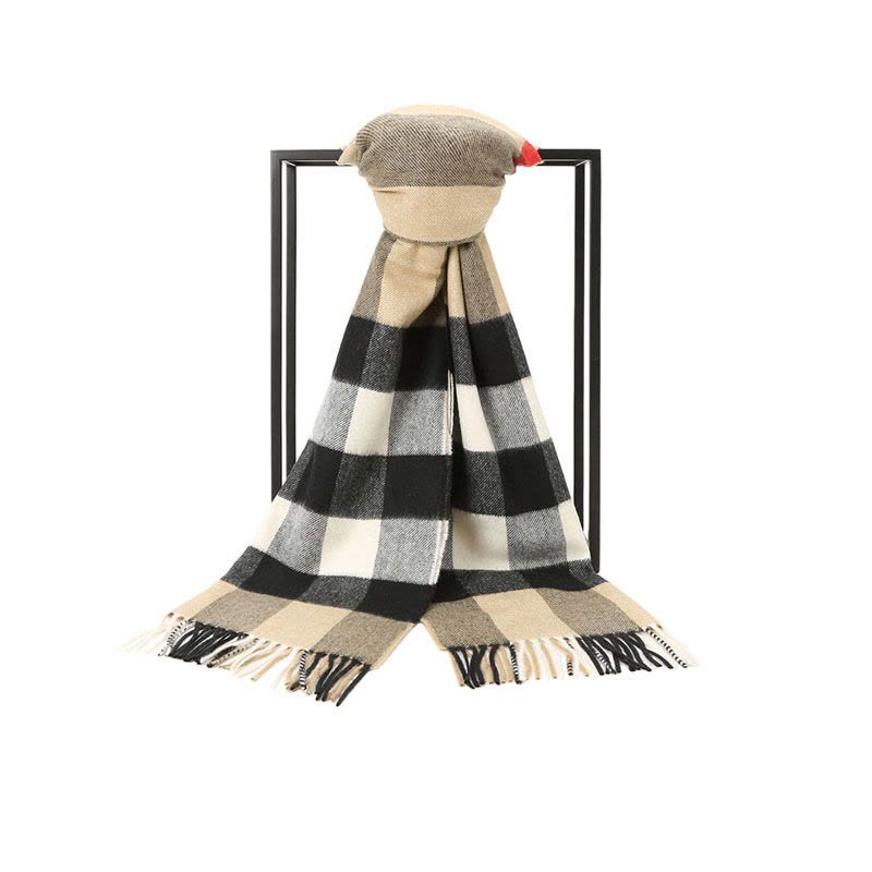 博柏利 BURBERRY 围巾 经典格纹毛质织物 男女同款围巾丝巾披肩 8018175图片