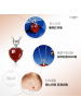 佰色传情(BRIR) 送妈妈 时尚气质心连心项饰S925纯银镶红色玛瑙吊坠心形银项链BYD344