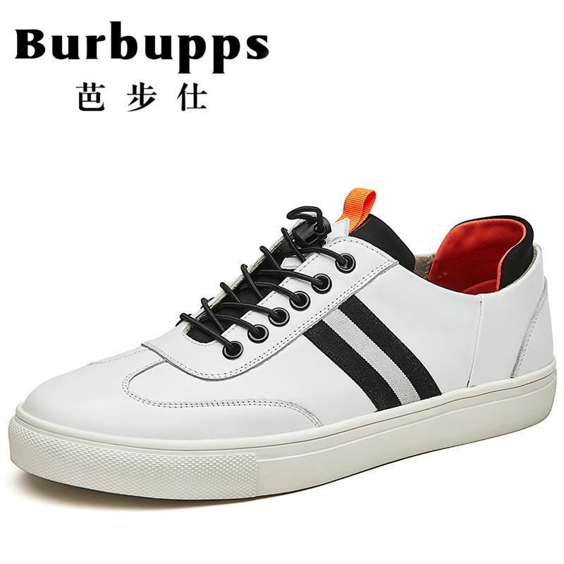 法国品牌芭步仕(Burbupps) 时尚英伦潮流男士真皮休闲鞋