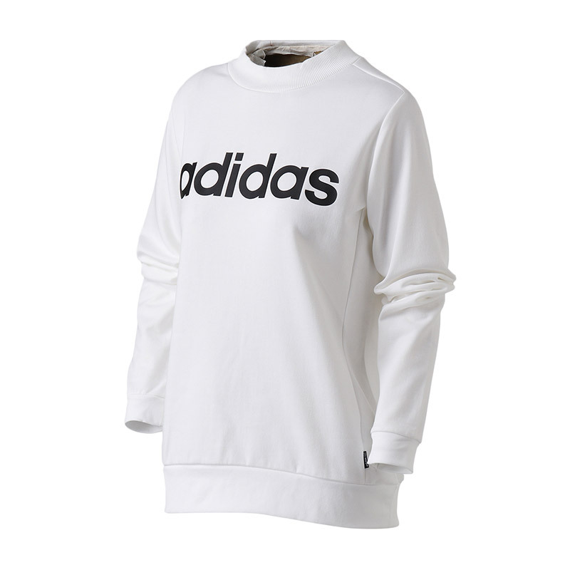 adidas NEO女装运动休闲卫衣长袖套头衫运动服DM4141 L DM4141黑色