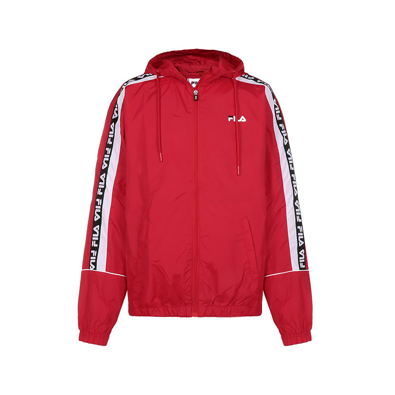 fila斐乐男士聚酰胺连帽夹克运动外套688814视频
