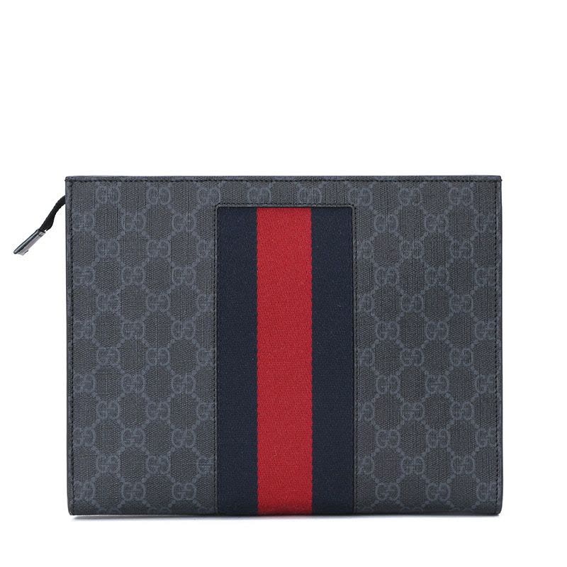 预售 GUCCI 古驰 手拿包 经典织带老花475316图片