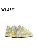 WIJI冬季新款时尚迷彩休闲板鞋花纹工艺炫彩潮流透气舒适低帮女鞋