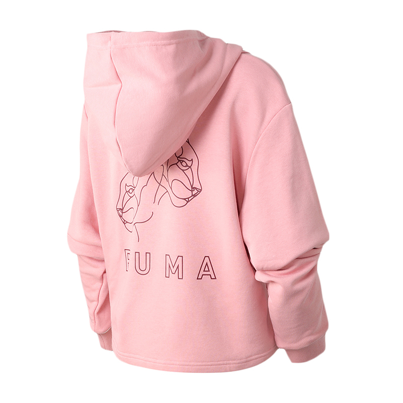 PUMA彪马女装运动服休闲针织连帽卫衣587162