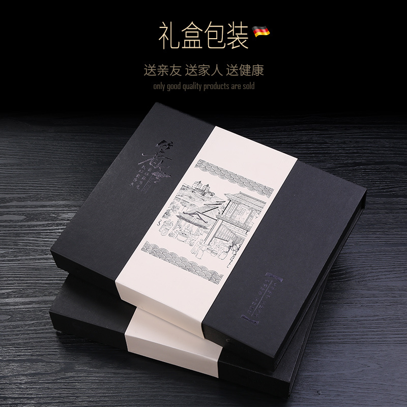 SSGP叁肆鋼防滑304不锈钢筷子家用方形韩式十10双餐具套装家庭装