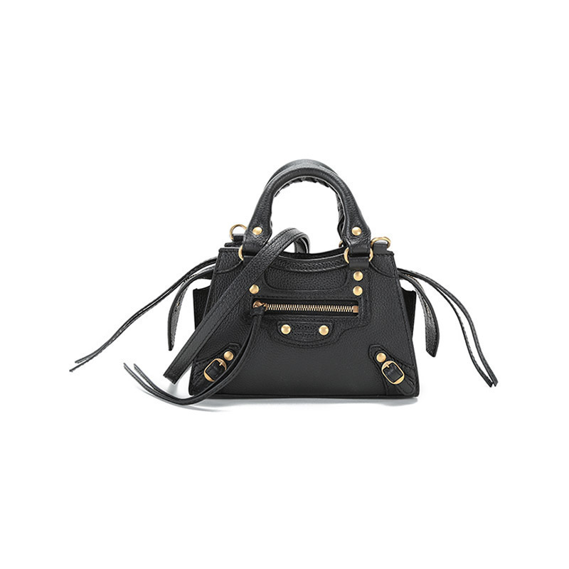 巴黎世家 BALENCIAGA 女士牛皮Neo Classic手提单肩斜挎包机车包638527 15Y41