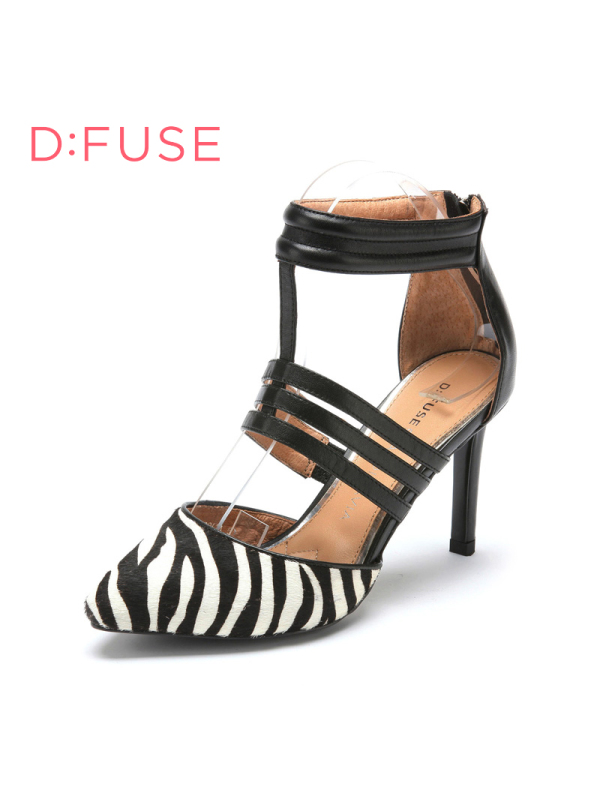 迪芙斯D:FUSE尖头高跟性感豹纹单鞋女DF51113059