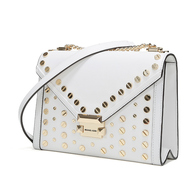 MICHAEL KORS 迈克·科尔斯 女士皮革大号铆钉装饰手提单肩包 30T9GWHL9L
