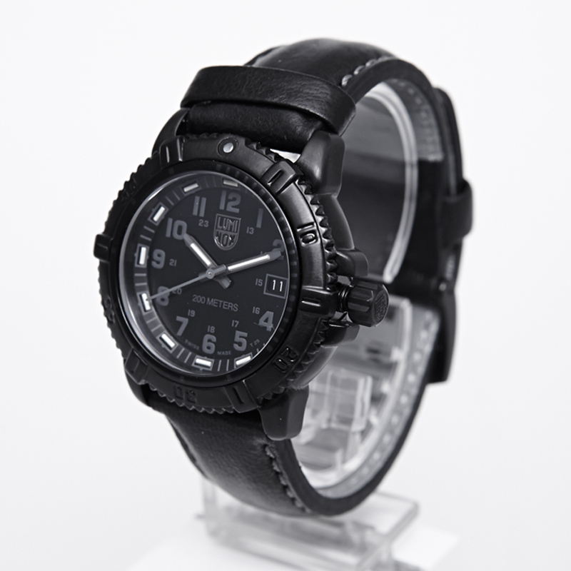 雷美诺时luminox瑞士军表户外防水夜光皮带运动男士手表石英男表a7251