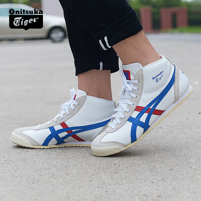 鬼冢虎儿童onitsukatiger运动户外中性透气舒适亲子高帮休闲鞋dl409