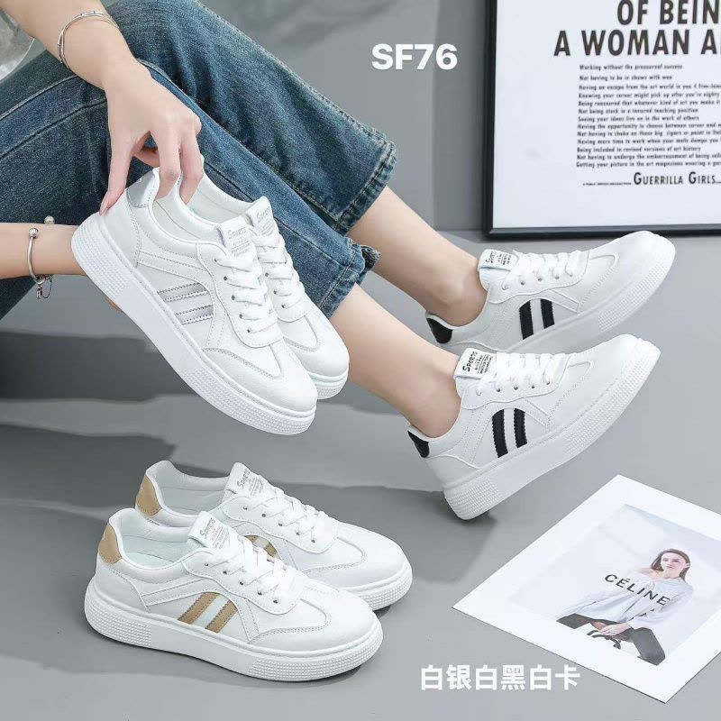 秋季小白鞋新款韩版ins女学生厚底增高运动板鞋休闲鞋图片