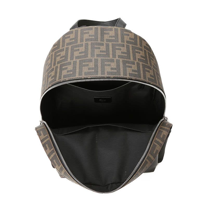 预售 芬迪 FENDI ZAINO 书包 男女同款 双肩包中号 FF标识老花款7VZ042银扣图片