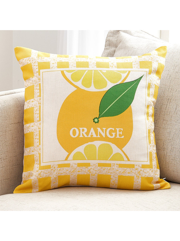 Ceba加厚亚麻布艺抱枕客厅大号靠垫沙发办公室床头靠枕腰枕简约靠背套