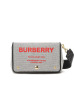 BURBERRY 博柏利 女士 斜挎包 HORSEFERRY 口盖包 字母徽标帆布织物8036714金扣